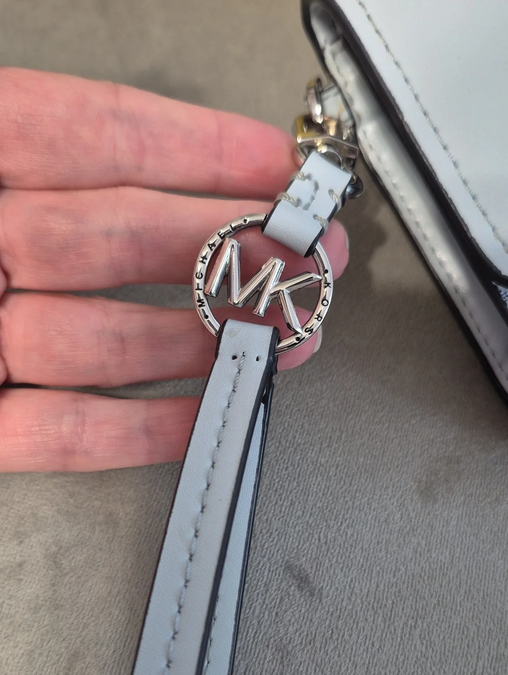 MICHAEL KORS Light Blue MK Signature Wristlet Wallet